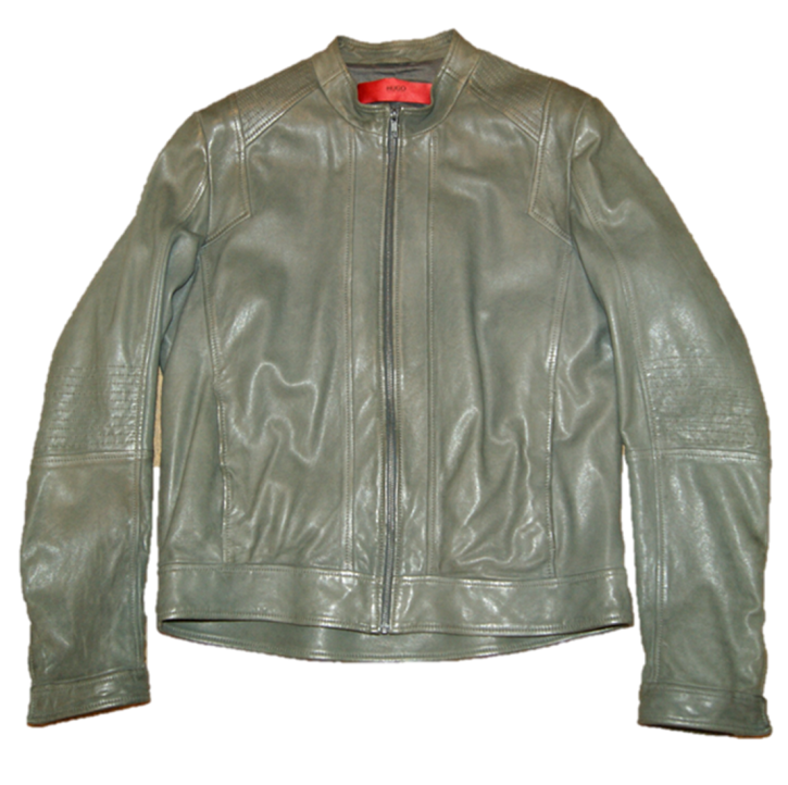 HUGO LEDERJACKE LAIF FARBE OLIVGRÜN 002