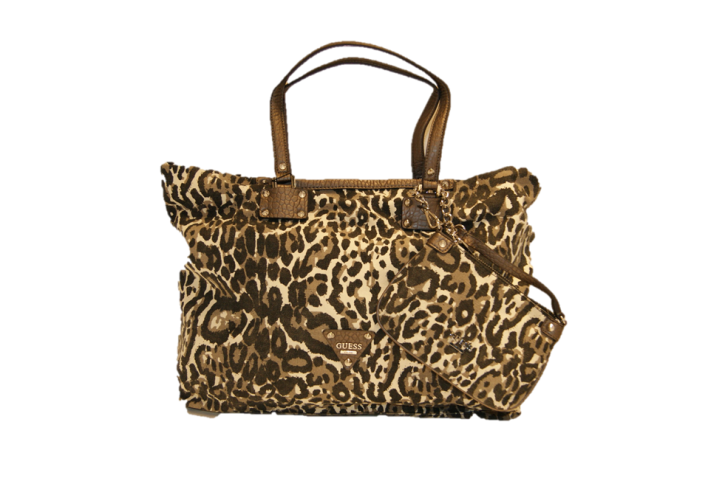 GUESS HANDTASCHE CHETEAU 81 LARGE TOT FARBE LEOPARD