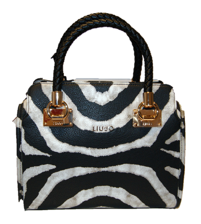 LIU JO HANDTASCHE BAULETTO M ANNA ZEBRA FARBE BLACK UND WHITE