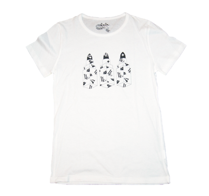 LALA BERLIN TEE LIPPSTICK FARBE WEISS 100