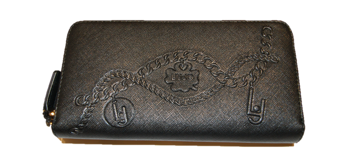 LIU JO GELDBÖRSE ZIP AROUND GRANDE C FARBE NERO 22222