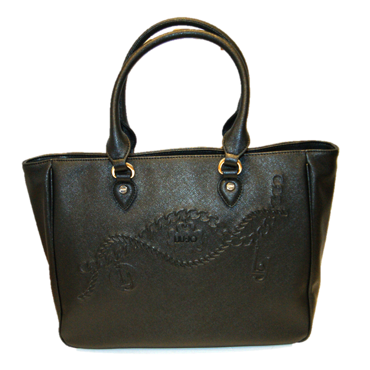 LIU JO TASCHE SHOPPING L CORALLO FARBE SCHWARZ 2222