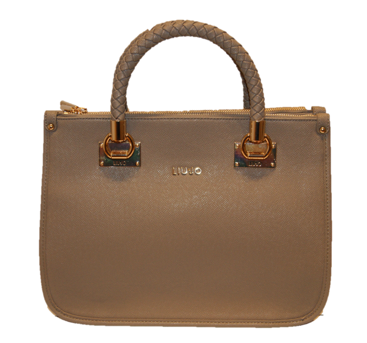 LIU JO TASCHE SHOPPING M QUADRATA FARBE TORTORA 71212