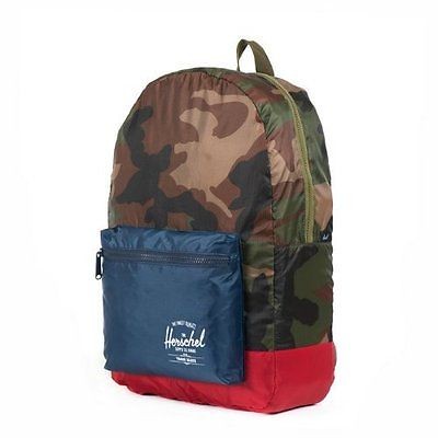 HERSCHEL PACKABLE DAYPACK FARBE WOODLAND CAMO/NAVY/RED