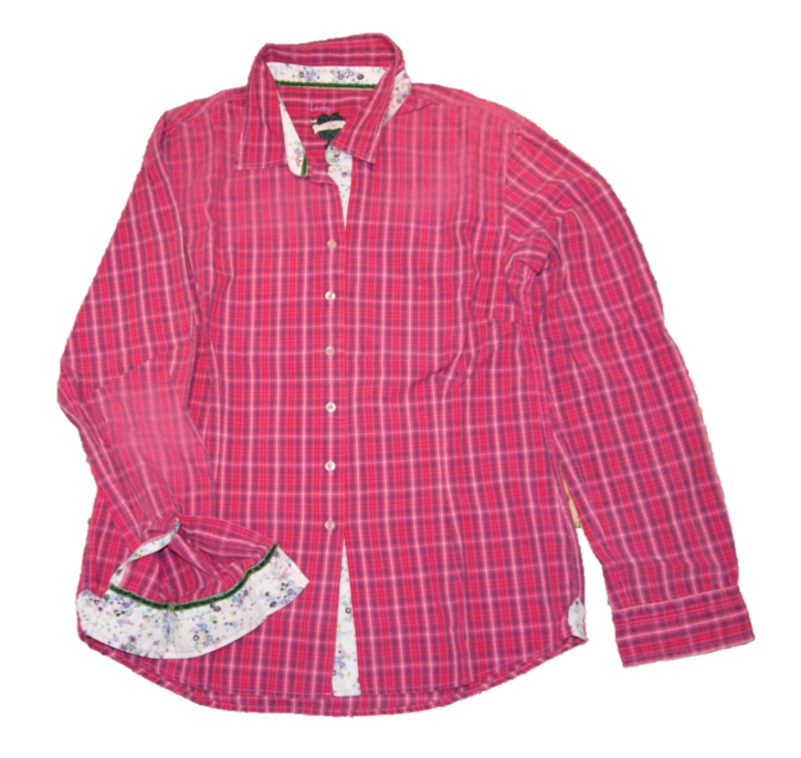 LUCKY DE LUCA Damenbluse Lina Pinkkaro Farbe pink 06