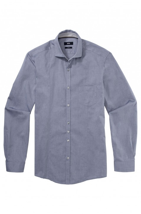 BOSS BLACK HEMD LEROY MODERN ESSENTIAL FARBE HELLBLAU 499