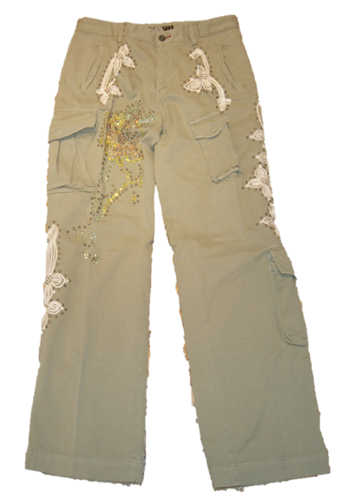 MASON'S CARGO HOSE DSNAKE5YRIC FARBE GRÜN