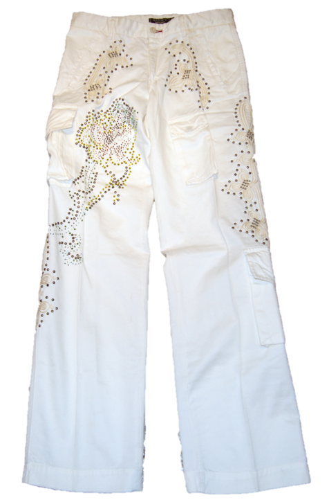 MASON'S CARGO HOSE DSNAKE5YRIC FARBE WEISS