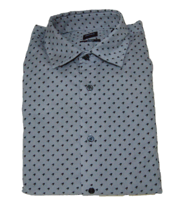 BOSS Slim Fit Hemd MYPOP_2 aus Baumwolle Farbe grau 029 M