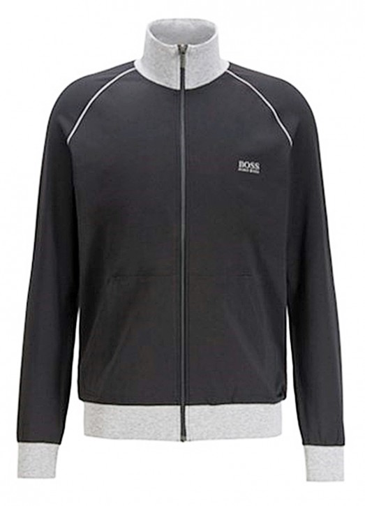 HUGO BOSS Regular-Fit Loungewear-Jacke Mix&Match Jacket Z aus elastischer Baumwolle  dunkelblau 409