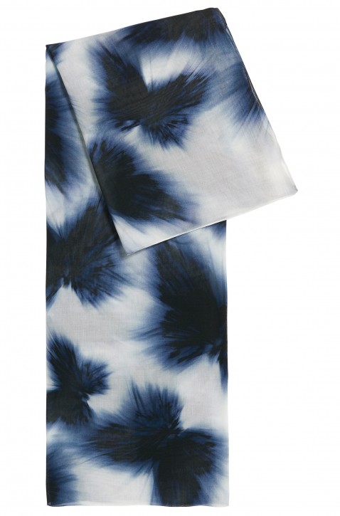 BOSS Schal Nafly aus Baumwoll-Mix mit Modal mit Schmetterling-Print blau 994