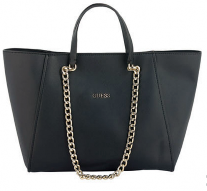 GUESS HANDTASCHE NIKKI CHAIN TOTE BAG FARBE SCHWARZ 001