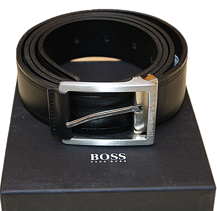Hugo Boss  Gürtel zum selberkürzen OBLIX Farbe schwarz 001