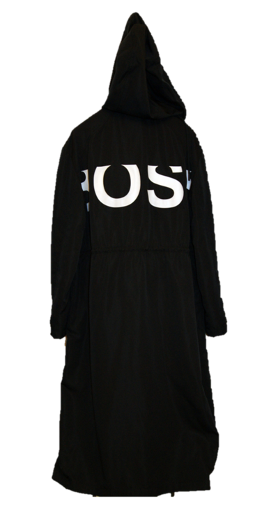 BOSS Casual Parka OBOSSA mit Boss Logo auf dem Rücken schwarz 001