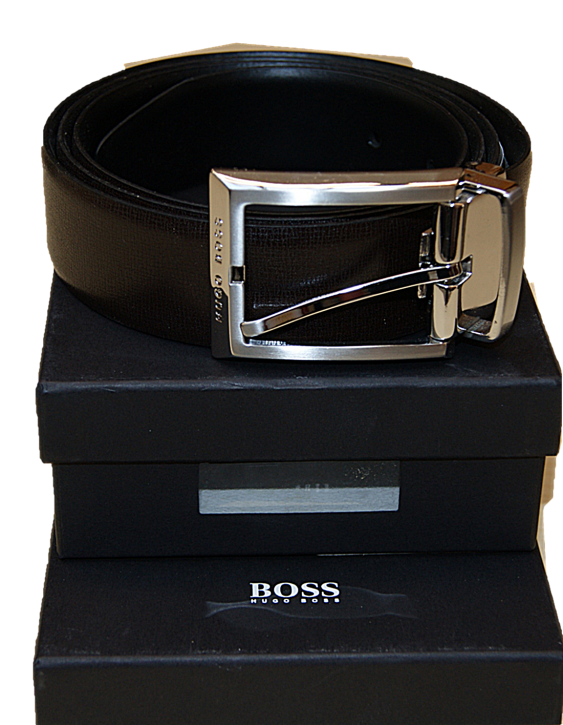 Hugo Boss Wendegürtel zum selberkürzem ODOLFO Farbe  braun/schwarz 003