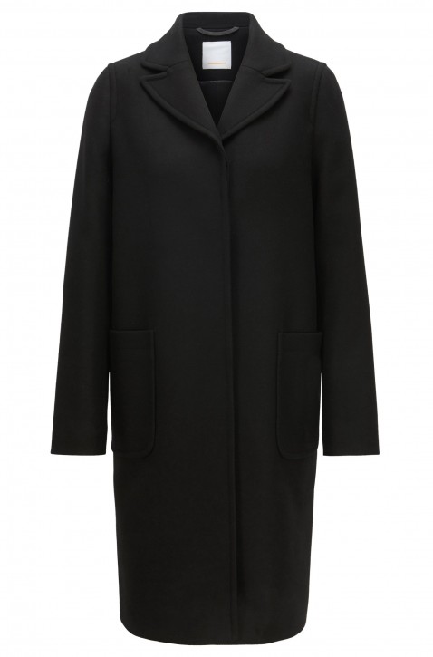 BOSS Regular-Fit Mantel Ohlui1 aus Woll-Mix mit Kaschmir Farbe schwarz 001