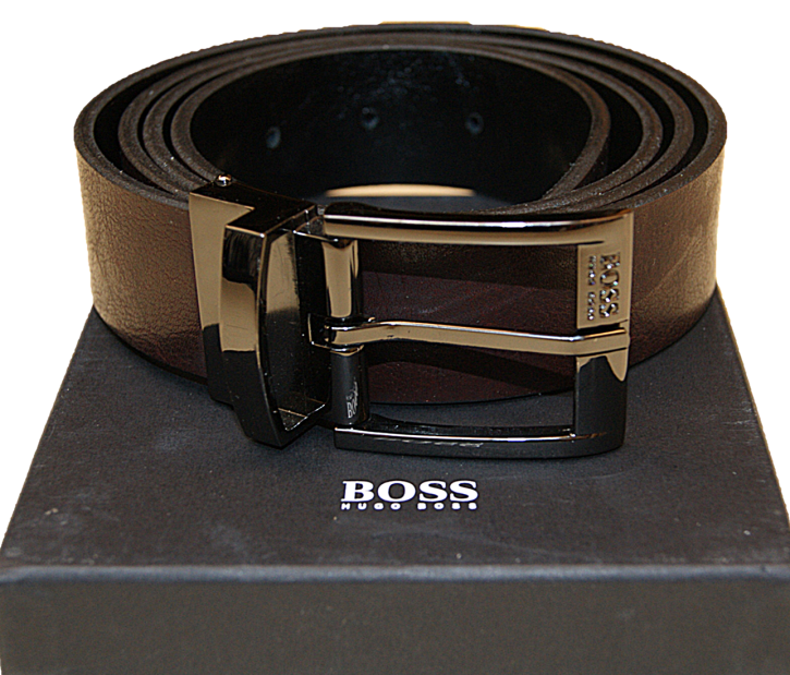 Hugo Boss Gürtel zum selberkürzen OMBIO Farbe schwarz 001