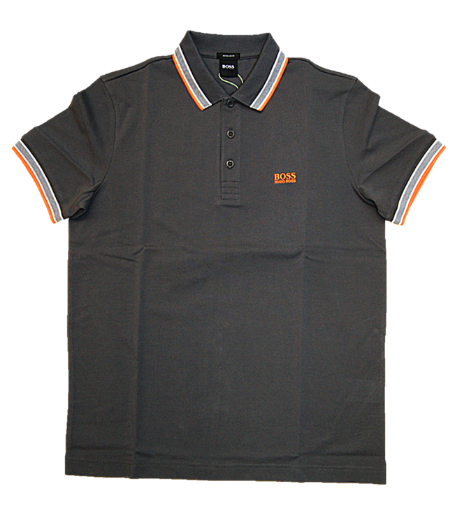 BOSS Poloshirt aus Baumwoll-Piqué PADDY mit Logo an der Kragenunterseite grau 022