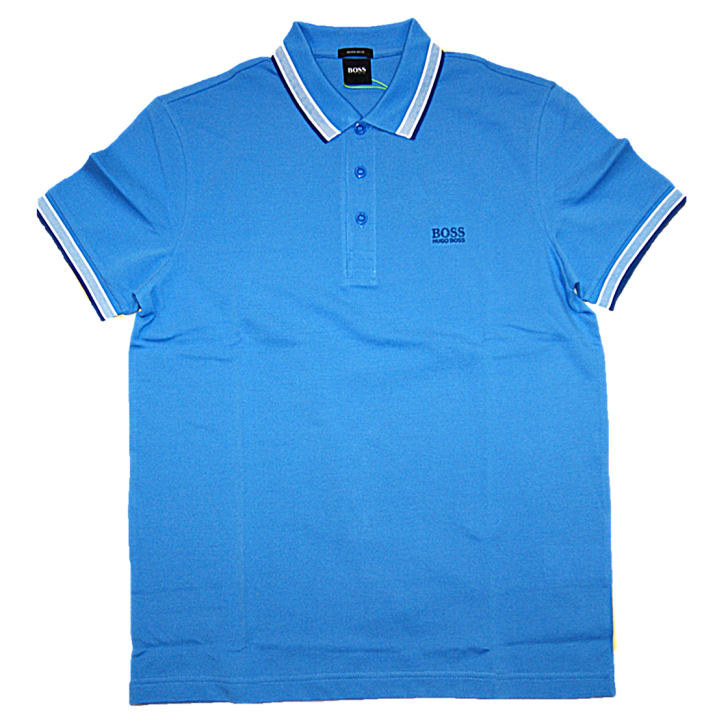 BOSS Poloshirt aus Baumwoll-Piqué PADDY mit Logo an der Kragenunterseite hellblau 423 XXXL
