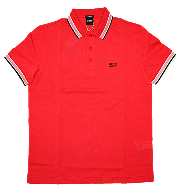 BOSS Poloshirt aus Baumwoll-Piqué PADDY mit Logo an der Kragenunterseite rot 621
