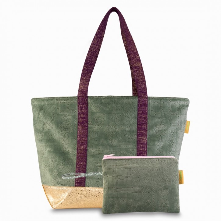 PALMS Damen Shopper Tasche LASLO mit einer zusätzlicher Clutch