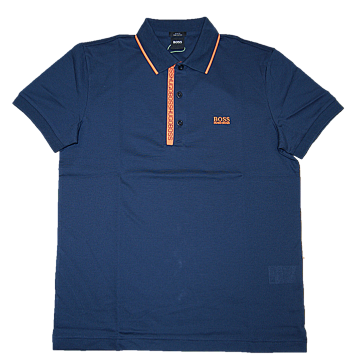 BOSS Piqué-Poloshirt PAULE 4 aus Pima-Baumwolle dunkelblau 417