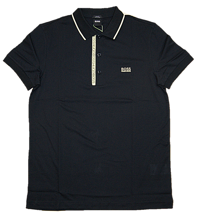 BOSS Piqué-Poloshirt PAULE 4 aus Pima-Baumwolle schwarz 006