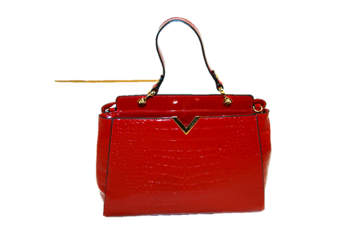 VALENTINO HANDBAGS POINT M KROKO FARBE ROT