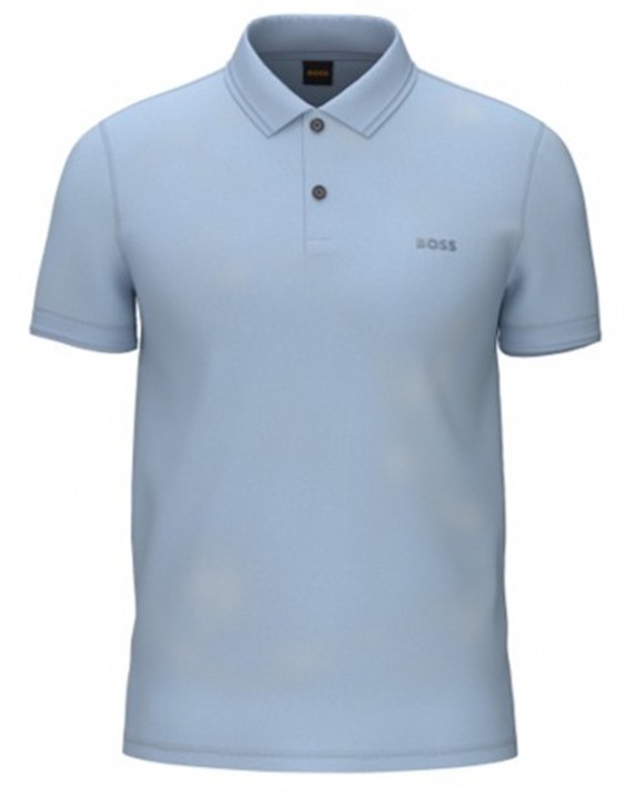Boss Slim-Fit Poloshirt  Prime aus Baumwoll-Piqué Farbe hellblau 487
