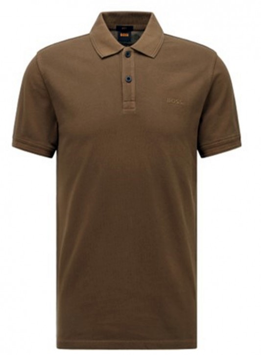 Hugo Boss Slim-Fit Poloshirt Prime aus Baumwoll-Piqué dunkelgrün 308