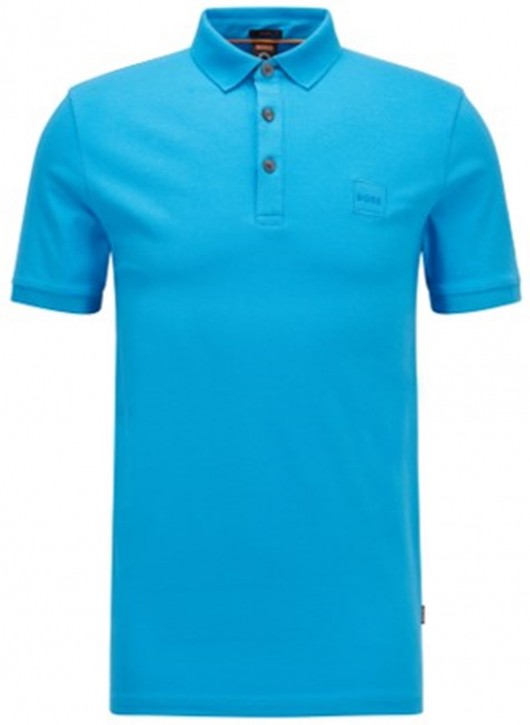 Hugo Boss Slim-Fit Poloshirt Passenger aus Stretch-Baumwolle mit Logo-Aufnäher Blau 439 XXXL