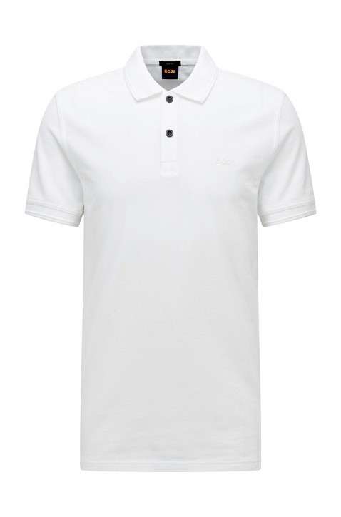 Hugo Boss Slim-Fit Poloshirt Prime aus Baumwoll-Piqué weiß 100 XXXL