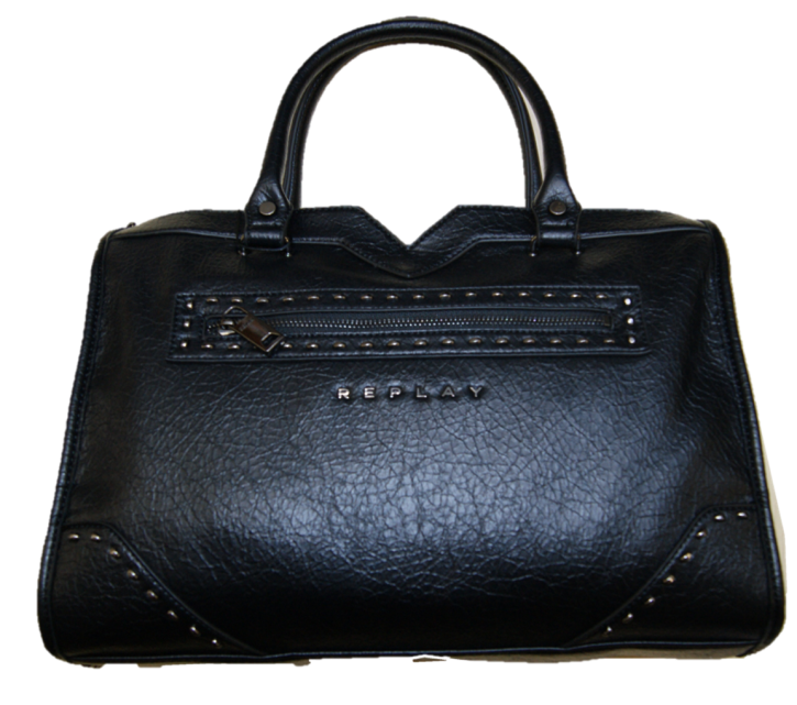 Replay Damen Fw3853.000.a0316a Henkeltasche, 14x26x38 cm schwarz