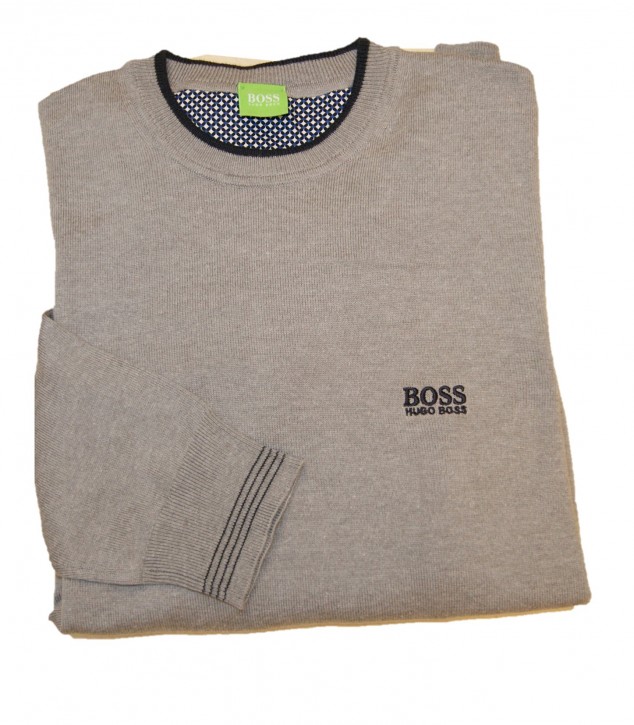 BOSS GREEN PULLOVER RIME FARBE GRAU 060