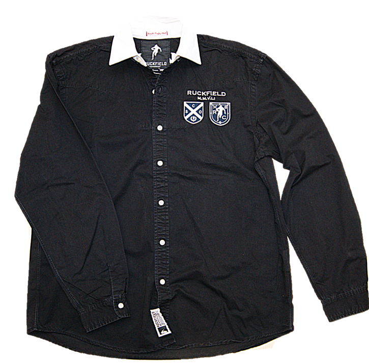RUCKFIELD Langarm Hemd Sebastien Chabal  RUCKFIELD M M V I I Farbe schwarz