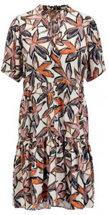 Hugo Boss Relaxed-Fit Kleid im Tunika-Stil mit saisonalem Print C_Decentino