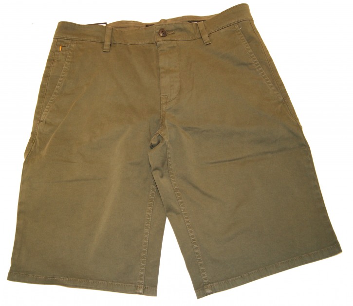 BOSS Regular-Fit Chino-Shorts D aus elastischer Baumwolle oliv 302