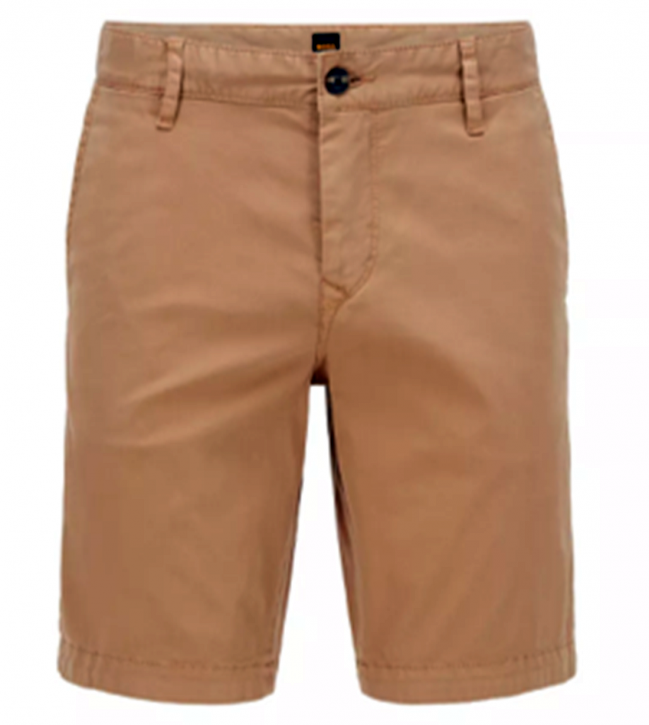 BOSS Slim-Fit Bermuda Schino-Slim-Shorts S aus elastischem Baumwoll-Twill beige 260