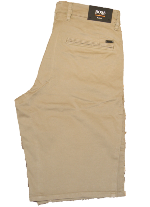 BOSS Bermuda SCHINO-SLIM SHORTS aus doppelt gefärbtem Stretch-Satin beige 263