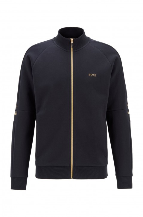 HUGO BOSS Sweatjacke  Skaz 1 aus zweiseitigem Gewebe dunkelblau 402