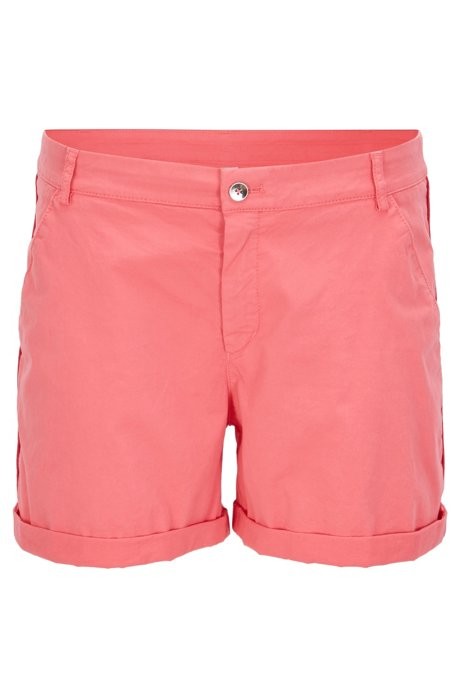 BOSS Relaxed-Fit Chino-Shorts Sochily-D aus elastischer Baumwolle pink 678 34