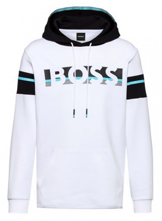 Hugo Boss Unisex-Sweatshirt mit Logo-Artwork und Kapuze Soody1 weiß100 XXXL