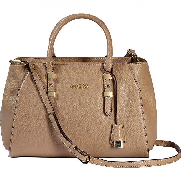 GUESS TASCHE SISSI BOX SATCHEL FARBE TAUBE