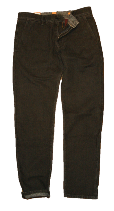 BOSS ORANGE Tapered-Fit Hose STAPERED2-W Baumwolle mit Fischgratmuster Farbe schwarz 001