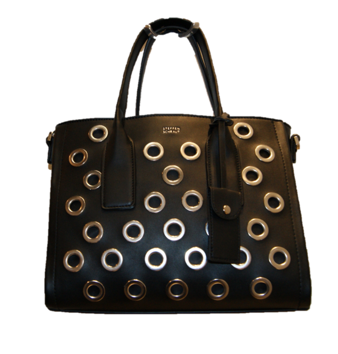 STEFFEN SCHRAUT Henkeltasche DAISY mit Nietenapplikation und Verstellbaren Schultergurt schwarz
