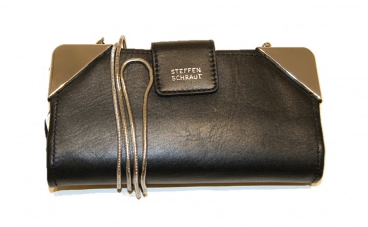 STEFFEN SCHRAUT Umhänge/Geldbörse/Kreditkarten/Handytasche MEMPHIS  aus Leder mit seitlichen Beschlägen