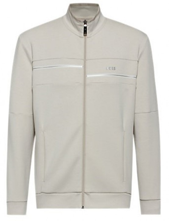 Hugo Boss Skaz 1Unisex-Sweatjacke mit Reißverschluss und Logo-Details beige 271 XXXL