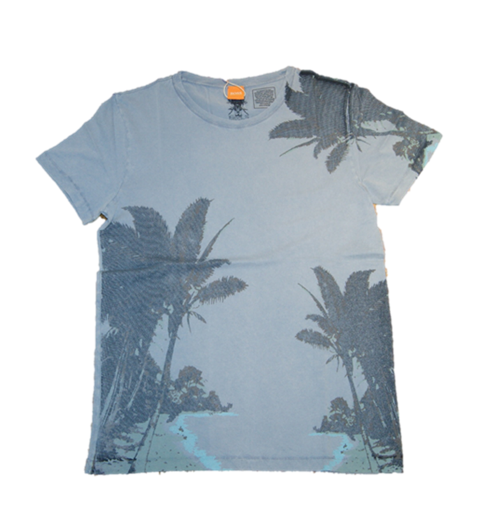 BOSS ORANGE T-SHIRT TAMMARO 2 FARBE BLAU 456