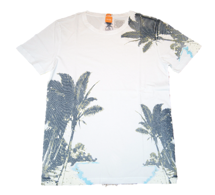 BOSS ORANGE T-SHIRT TAMMARO 2 FARBE WEISS 100