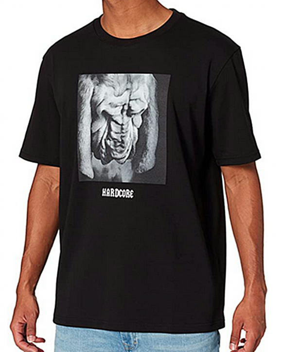 Hugo Boss Relaxed-Fit T-Shirt Tanimal Gorilla aus Baumwolle mit Tier-Foto schwarz 001